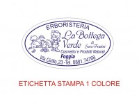 Etichette adesive per erboristerie, cosmetica, cosmesi (mm 45X25)  (cod.15M )